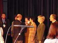 Wręczenie medalu Henryce Brożek