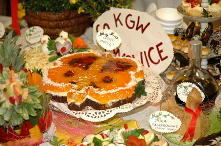 Nagrodzony II miejscem "Stół Wielkanocny" z KGW Sosnowice